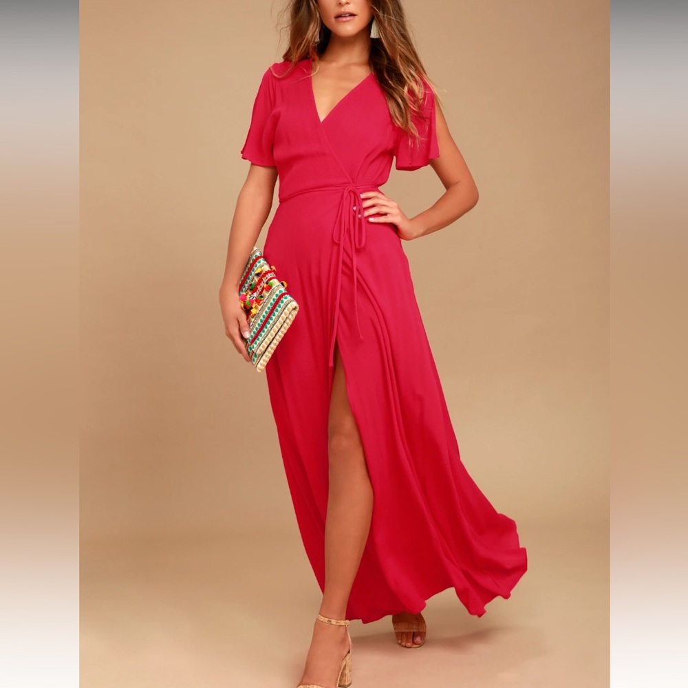 Lulu's Red Maxi Dress